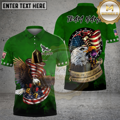 Maxcorners Darts Home Of Free Eagle Flag Patriot Customized Name, Team Name 3D Shirt Green TU0808