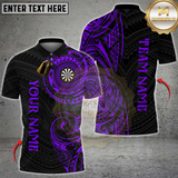 Maxcorners Darts Golden Tribal Multicolor Customized Name, Team Name 3D Shirts
