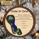 Maxcorners Hole In One Multilayer Wood Ornament, Golf Christmas Ornaments, Christmas Golf Gift, Golf Gifts For Men