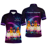 Maxcorners Funny Chicken Bowling Shirts for Women Men Team Bowling Jerseys LM0910