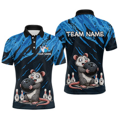 Maxcorners Custom Funny Opossum Bowling Team Jersey Ugly Bowling Shirt League for Men Bowling Gift TU3012