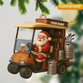 Maxcorners Golf Santa, Home Decor, Christmas Ornament, Personalized Ornament 2D Flat LM2111