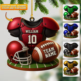 Maxcorners Football Team Christmas, Home Decor, Christmas Ornament, Personalized Ornament 2D Flat LM2111