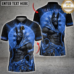 Maxcorners Darts Anubis Egyptian Gold Mystic Design Multicolor Customized Name, Team Name 3D Shirt