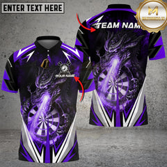 Maxcorners Darts Firebreath Dragon Multicolor Customized Name, Team Name 3D Shirts