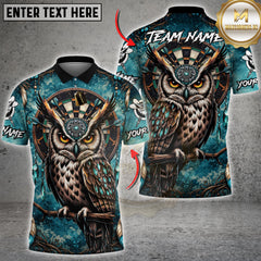 Maxcorners Darts Owl Dreamcatcher Dartboard Multicolor Customized Name, Team Name 3D Shirts