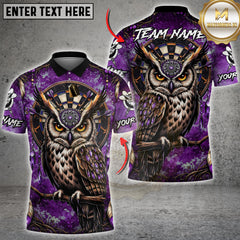 Maxcorners Darts Owl Dreamcatcher Dartboard Multicolor Customized Name, Team Name 3D Shirts