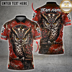Maxcorners Darts Owl Dreamcatcher Dartboard Multicolor Customized Name, Team Name 3D Shirts