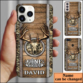 Maxcorners Hunting Skull Personalized Name Phone Case LM0912