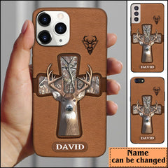 Maxcorners Hunting Lovers Hunt Cross Gift Personalized Name Phone Case LM0912