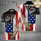 Maxcorners American Flag Dart Boards Dart Shirts For Men, Custom Dart Jerseys LM014
