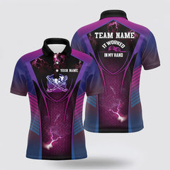 Maxcorners It Worked In My Hand Funny 8 Ball Billiard 3D Polo Shirts