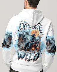 Maxcorners Born To Explore Destined To Be Wild Bigfoot Halloween All Over Print LM2101