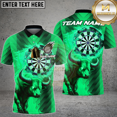 Maxcorners Dart Shirt Inferno Bull Jersey Multioptions Personalized Name, Team Name Unisex 3D Shirt (4 Colors)