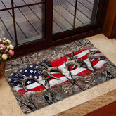 Maxcorners Hunting Rubber Doormat, Hunting Deer Skull Deer American Welcome Doormat, Indoor Outdoor Door Mat, Home Decor
LM1611