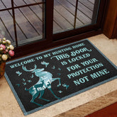 Maxcorners Hunting Rubber Doormat, Hunting Hunter Welcome To My Hunter Home Welcome Doormat, Indoor Outdoor Door Mat, Home Decor
LM1611