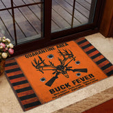 Maxcorners Hunting Rubber Doormat, Hunting Quarantime Area Buck Fever Hunter Welcome Doormat, Indoor Outdoor Door Mat, Home Decor