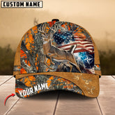 Maxcorners Deer Hunting USA Flag Personalized Cap 3D Printed Multicolor (6 colors)