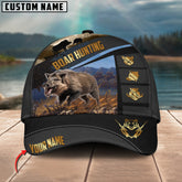 Maxcorners Boar Hunting Spot Pattern Multicolor Personalized Name 3D Cap (2 colors)