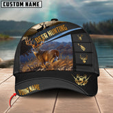 Maxcorners Deer Hunting Spot Pattern Multicolor Personalized Name 3D Cap (2 colors)