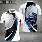 Max Corner Customized Name Ultimate Skull Golf Ball Multicolor Sport Jersey Pattern Custom 3D Polo Shirt