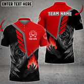 Max Corner Customized Name Vintage Reaper Skull Fire Golf Ball Multicolor Sport Jersey Pattern Custom 3D Polo Shirt