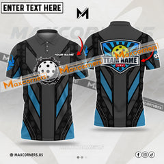 Maxcorners Pickleball Multicolor Jersey Pattern Personalized Name, Team Name 3D Shirt