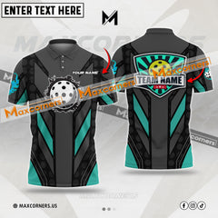 Maxcorners Pickleball Multicolor Jersey Pattern Personalized Name, Team Name 3D Shirt