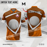 MaxCorners Golf Customized Name Ball And Wing Multicolor Custom 3D Polo Shirt (4 Colors)