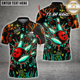 Maxcorners Bowling Toxic Skull Multioptions Customized Name, Team Name 3D Shirt (5 Colors)