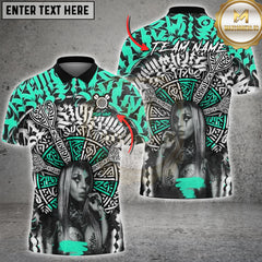 Maxcorners Dartboard The Calligraffiti Of Dark Girl 2 Multioptions Customized Name, Team Name 3D Shirt (4 Colors)
