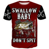 MAXCORNERS SWALLOW BABY, DON'T SPIT - MULTIPLE DARK COLOR SHIRT