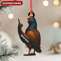 Maxcorners Personalized Funny Bird Ornament - Custom Christmas Gift for Hunters & Bird Lovers LM0411