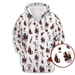 Maxcorners Wine Golf Pattern Polo for Women, Ladies Golf Shirts, Gofl Gift For Golfers