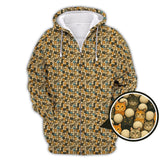 Maxcorners Funny Cat Golf Shirt For Golfer - Cat Pattern Golf Shirt - Golf Gift For Cat Lovers