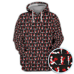 Maxcorners Funny Christmas Girl Polos, Santa Babe Pattern Golf Shirt For Men, Golf Gift For Golfer