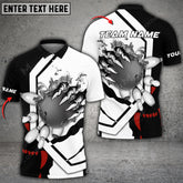 Maxcorners Bowling And Pins The Power Of The Devil Multicolor Option Customized Name 3D Shirt (6 Colors)