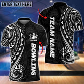 Maxcorners Bowling And Pins Maori Multicolor Option Customized Name 3D Shirt