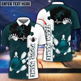 Maxcorners Way Of Strike Bowling And Pins Multicolor Option Customized Name 3D Shirt