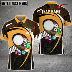Maxcorners Billiards Flying Personalized Name, Team Name Unisex Shirt ( Multicolor Options )