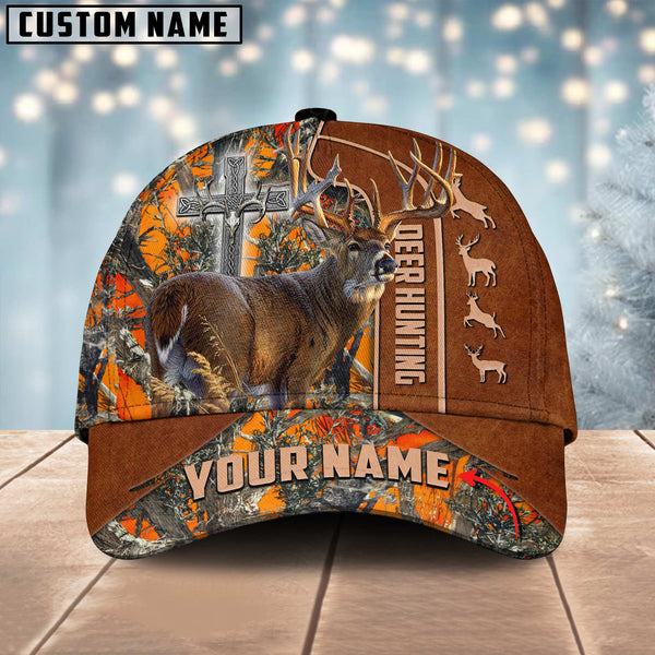 Maxcorners Hunting Deer Under God Personalized Hats 3D Multicolored