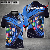 Maxcorners Billiards Paint Color Style Personalized Name, Team Name Unisex Shirt ( Multicolor Options )