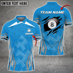 Maxcorners Billiards Ball Personalized Name, Team Name Unisex Shirt ( Multicolor Options )