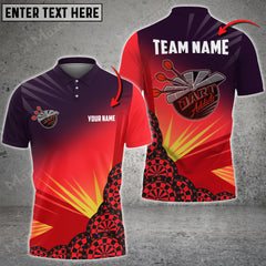 Maxcorners Darts Color Options Personalized Name, Team Name Unisex 3D Shirt