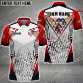 Maxcorners Billiards Sport Ball Color Personalized Name 3D Shirt (Multi Color Options)