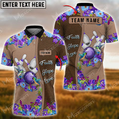 Maxcorners Bowling And Pins Hummingbird Multicolor Option Customized Name 3D Shirt