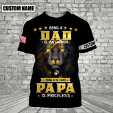 Maxcorners Being Billiard Papa Is Priceless Personalized 3D Shirt