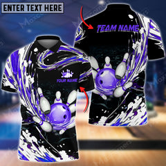 Maxcorners Breath Of Water Bowling And Pins Multicolor Option Customized Name 3D Shirt