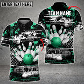 Maxcorners Bowling Ball And Pins Breaks Spacetime Multicolor Option Customized Name 3D Shirt (4 Colors)