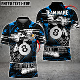 Maxcorners Billiards Ball 8 Color Art Texture Personalized Name, Team Name Unisex Shirt ( Multicolor Options )